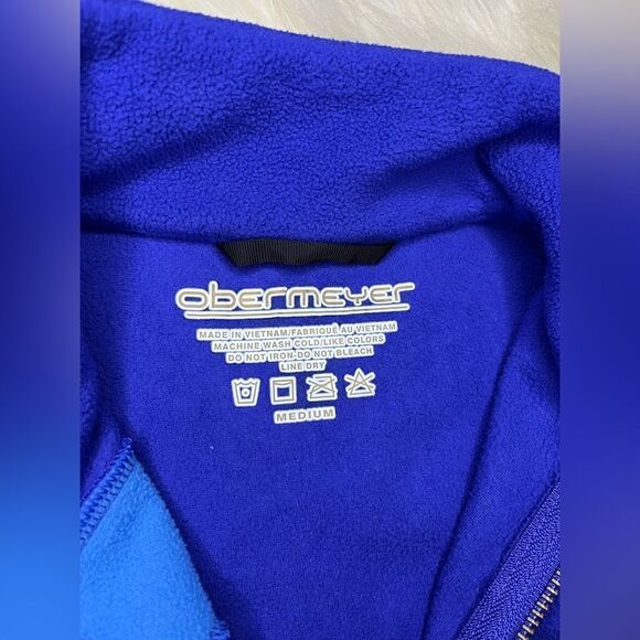 Obermeyer purple fleece pullover sz medium - Picture 2 of 4
